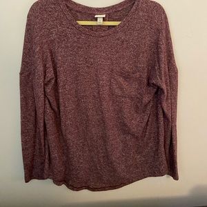 Long sleeve purple shirt